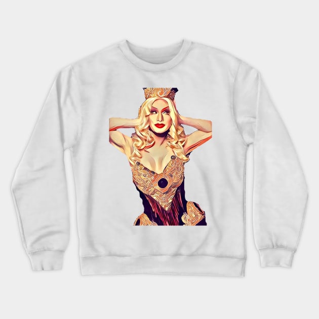 Jinkx Monsoon Crewneck Sweatshirt by awildlolyappeared